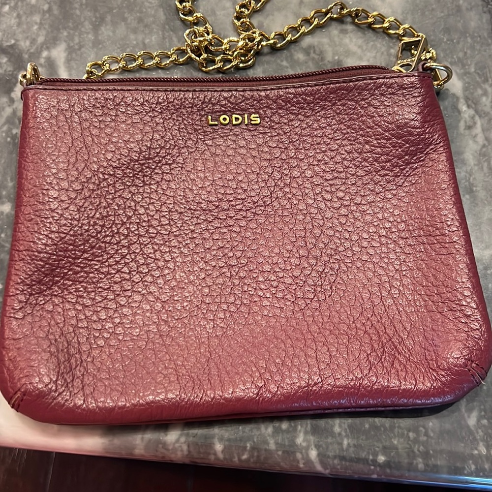 Genuine leather Lodi’s cross/shoulder bag with top zipper